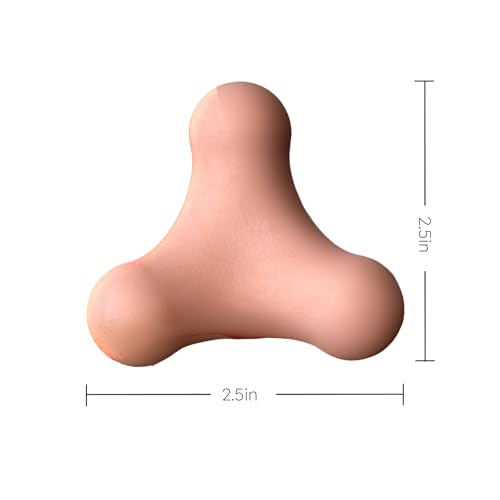 Portable Massage Ball with 4 Nodes, Ergonomic Design for Muscle Relief, Available in Pink - color: Pink