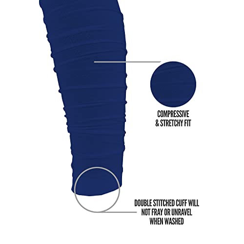 Nxtrnd Football Leg Sleeves, Calf Sleeves for Men & Boys, Sold as a Pair - color: Navy Blue, size: Youth