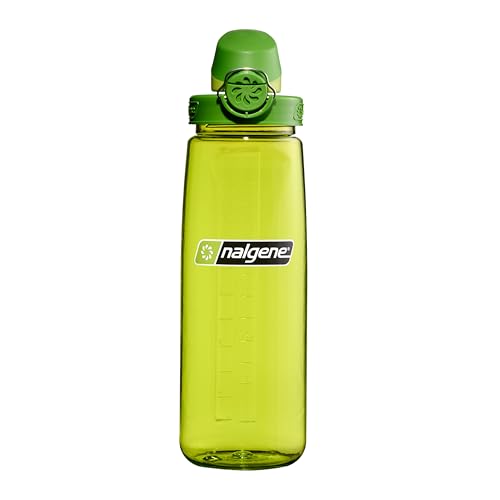Nalgene 24 oz On The Fly Lock-Top Water Bottle, Spring Green w/Iguana - color: Spring Green with Iguana, size: 24 Ounces