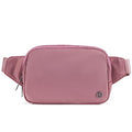Pander Belt Bag Large 2L, Nylon Fanny Pack Purse for Women and Men with Adjustable Strap - color: Dune Pink