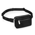 UTO Fanny Pack Crossbody Belt Purse Chest Waist Hip Travel Hiking Bumbag - color: 0759 Nylon Black New Strap