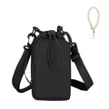 Water Bottle Holder with Phone Pocket for 40/32 oz,Water Bottle Holder/Sleeve with Adjustable Shoulder Strap and Charm. - color: Black