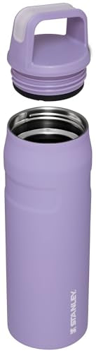 Stanley IceFlow Cap and Carry Water Bottle | Wide Mouth Twist Lid | Lightweight & Leakproof for Travel & Sports | Insulated Stainless Steel | BPA-Free - color: Lavender, style: 24 Oz