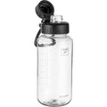 Fanhaw 32oz Clear Plastic Water Bottle with Fast-Flow Lid, Clear&Black - color: Clear&Black