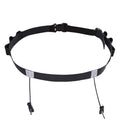 Azarxis Race Number Bib Belt with 6 Storage Loops Adjustable Elastic Webbing for Men Women Runners Running Jogging Triathlon Marathon Trail Race Cycling - color: #2 Black