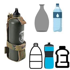 EXCELLENT ELITE SPANKER Tactical Military Portable Belt Bottle Holder Pouch - color: Multicam