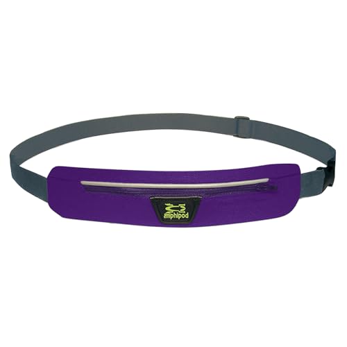 Amphipod AirFlow MicroStretch Belt, Ultra-Light Runners Waist Pack - OS - color: Purple/Silver