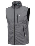 Little Donkey Andy Men's Lightweight Golf Vest Outerwear - color: Reflective Gray, size: Large