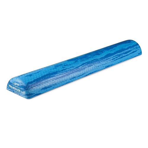 OPTP PRO-Roller Soft Density Foam Roller – Half-Round, Blue, 36"L x 3"H - color: Blue 36" X 6" X 3" Half-round
