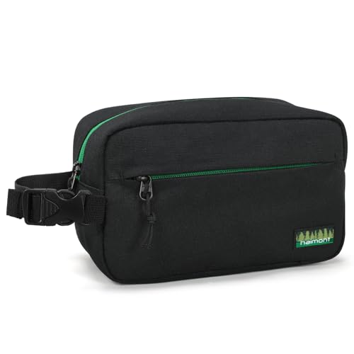 Haimont Freezable Snack Lunch Bag with Buckle Handle, Reusable Freezer Small Cooler, Mini Insulated Bag for Work Travel, Black - color: Black