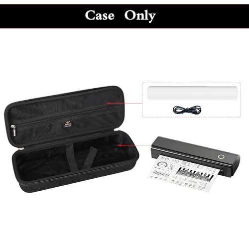 Aproca Case for NDYIN N80 Wireless Thermal Printer -Black, Case Only