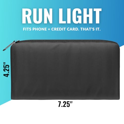 Running Pouch, Slim Running Belt Phone Holder with Credit Card Slot - Fanny Pack for Men and Women, Runners Waist Pack with Innovative Clip Design