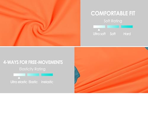 Little Donkey Andy Women's Half Zip Breathable Cycling Vests Reflective Sleeveless Jerseys Shirts Golf 4 Rear Pockets - color: Upgraded Orange, size: XX-Large