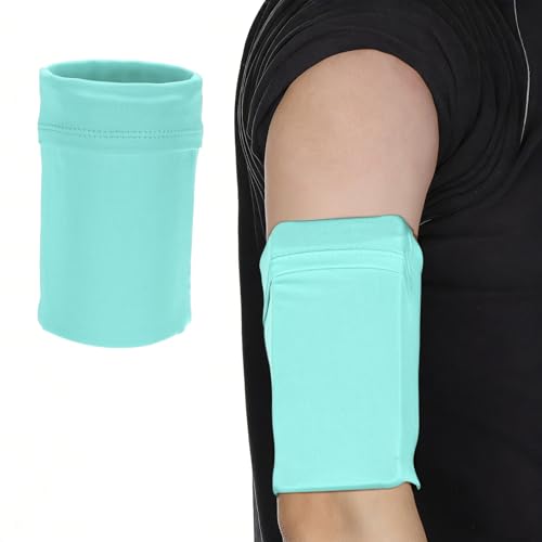 Cell Phone Armband Sleeve, Universal Sports Arm Band Light Blue - color: Light Blue