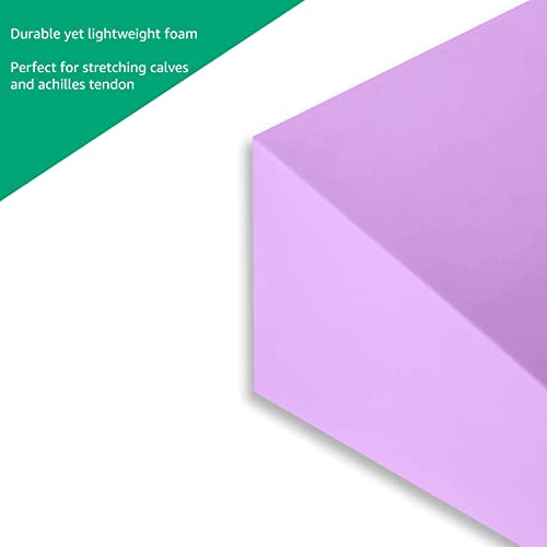 12" Foam Incline Stretch Wedge - Set of 2 - by Trademark Innovations (Purple) - color: Purple