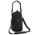 sportsnew 40oz Insulated Crossbody Water Bottle Sling Bag w/Phone Pocket - color: Quilt Black