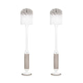 Ubbi Deluxe 2-in-1 Baby Bottle Cleaning Brush Set, Taupe, 2 Pack - color: Taupe Deluxe Bottle Brush, 2 Pack