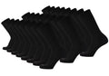 AND1 Mens Athletic Crew Socks 24 Pack Cushioned Comfort Socks - color: Black