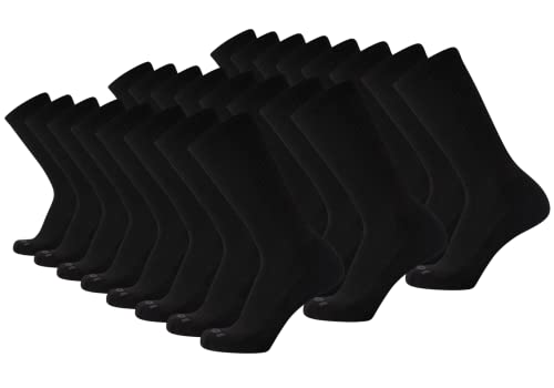AND1 Mens Athletic Crew Socks 24 Pack Cushioned Comfort Socks - color: Black