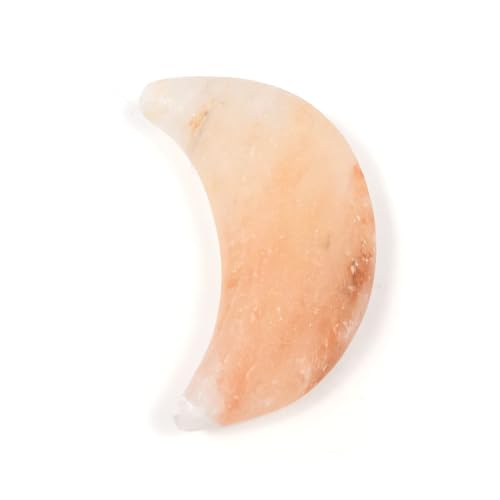 Moon Shape Himalayan Salt Massage Stones Hot Massage Cold Massage Stones Set Warm Rocks Kit for Facial SPA - size: MOON SHAPE