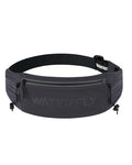 WATERFLY Running Belt Fanny Pack, Runner Race Belt with Bib Clip Dark Gray - color: Dark Gray