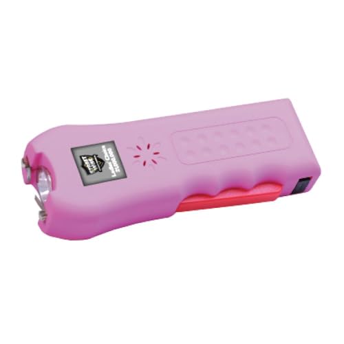 Streetwise Ladies’ Choice Stun Gun for Women - Rechargeable Device with Alarm, LED Flashlight, Safety Disable Pin & Built-in Charger - Personal Safety Tool with Holster & Lanyard - style: Pink