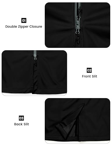 Little Donkey Andy Women's Lightweight Softshell Vest - color: Black-long, size: Small