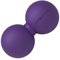 Peanut Massage Ball,Double Lacrosse Ball for Neck and Back,Medium Density Myofascial Release Massager Ball for Deep-Tissue Massage Muscle Knots Yoga Therapy(Purple) - color: Purple