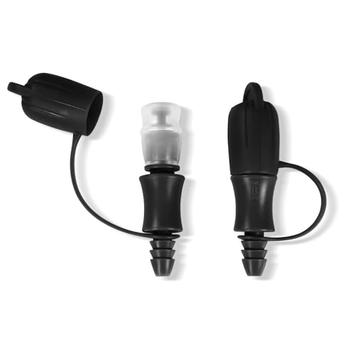 Hydration Bladder Bite Valve Replacement Mouthpiece Fit for Any Water Backpack and Most Brands, with Manual Switch Valve - color: 2 Pack on-off black