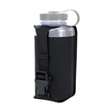 Water Bottle Pouch Molle, Tactical Canteen Pouch for 32oz Nalgene Bottle - color: Black