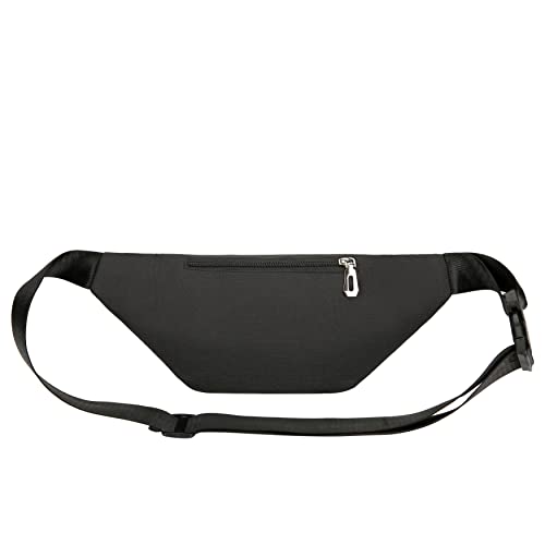 Fanny Pack for Men & Women, Fashion Waterproof Waist Packs with Adjustable Belt, Casual Bag Bum Bags for Travel Sports Running. - color: B-Black