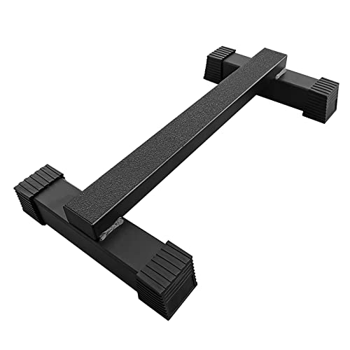 BLUSLM Steel Calf Raise Bar, Standing Machine for Stretching, Squat, Foot Stretch, Anti-Slip Solid Block - color: Black 01