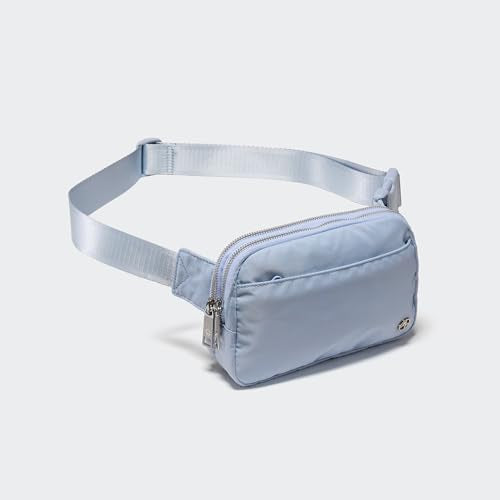 Pander Nylon Fanny Pack Belt Bag for Women with 5 Zipper Pockets - color: Windmill Blue