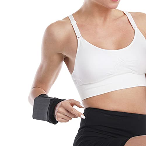 Pocket Wrist Wallet Purse for Women Men Quick Dry Zippered Wrist Pouches Wristband with Phone Holder for Running, Walking, Hiking, Jogging, Travel, Sports (Black)