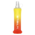 WRELS Soft Flasks TPU Soft Water Bottles Folding Soft Running Water Flask Small for Outdoor Sports Hiking Hydration Pack 8oz/17oz Hiking Cycling Climbing - color: Yellow-250ml