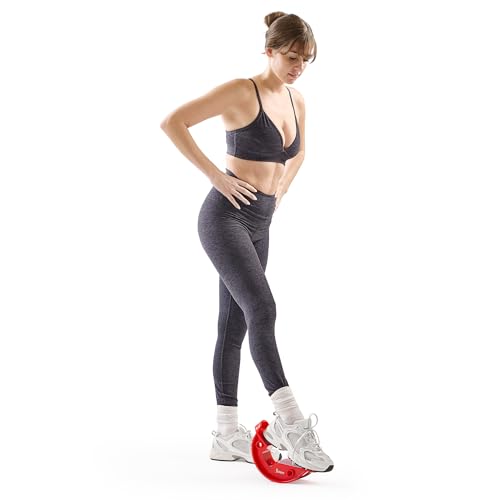 Sunny Health & Fitness Adjustable Calf & Ankle Stretcher - color: Red
