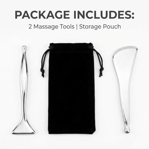 2-Pack Stainless Steel Acupressure Pen and Gua Sha Tool Set - size: 2-Pack