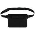 Triple zip lock protection Waterproof Fanny Pack - Waterproof Phone Pouch with Waist Strap，for Outdoor Water Sports, Boating, Hiking,Kayaking,Fishing ， Beach, Camping and Swimming (black) - color: black
