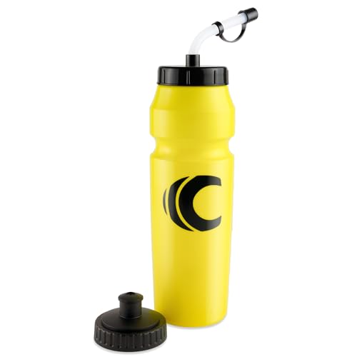 Cannon Sports 1 Liter Sports Water Bottle, 2 Lids, BPA-Free (Yellow) - color: Yellow