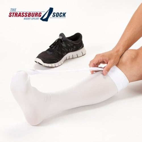 Strassburg Sock White Large Size (fits calf circumference from 16 to 21 inches) - size: Large