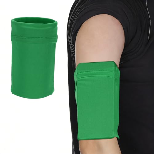 Cell Phone Armband Sleeve, Universal Sports Arm Band Grass Green - color: Green