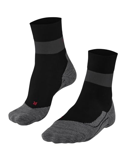 FALKE Women's RU Compression Running Socks, 1 Pair - color: Black (Black-mix 3010), size: 6.5-7.5