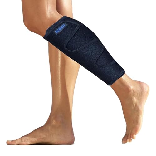 ROXOFIT Calf Brace for Torn Calf Muscle and Shin Splint Relief for Men and Women - Adjustable Tibia Compression Support Sleeve Wrap