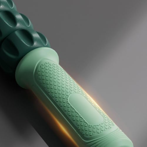 Massage Roller, Multi-Functional Body Massager, Leg Roller Stick - color: Green