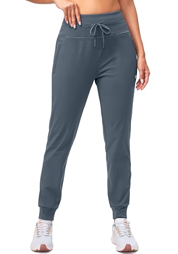 G Gradual Women's Fleece Lined Joggers Water Resistant Hiking Pants - color: Dusty Blue, size: X-Small
