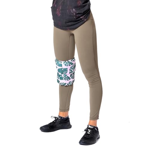 HurtSkurt® Premium Ice Therapy Sleeve – Island Palm Medium – Stretch-Fit Wearable Cold Compression Wrap for Knee, Leg, Elbow & Ankle Recovery, Durable, Machine Washable, Stays Cold Longer - color: Island Palm, size: Medium