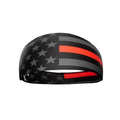 40+ Designs! Unisex Headband/Sweatband. Best for Sports, Fitness, Working Out, Yoga. Tapered Design - color: Thin Red Line