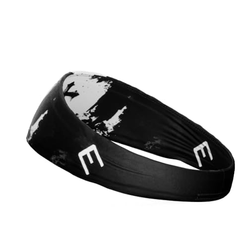 40+ Designs! Unisex Headband/Sweatband. Best for Sports, Fitness, Working Out, Yoga. Tapered Design - color: Black Cross