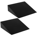 DEAYOU 2 Pack Yoga Foam Wedge, 13" EVA Foam Calf Stretch Slant Board for Lower Leg Strength Improve, Squat Wedge Incline Block for Workout, Exercise, Knee Pad, Back Support, Footrest Cushion (Black)