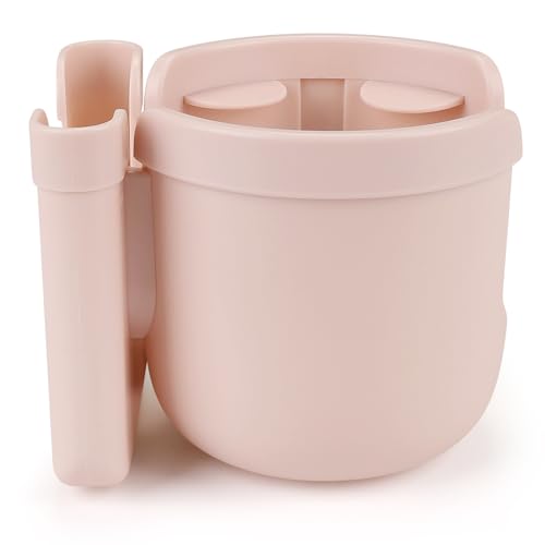Accmor Stroller Cup Holder with Phone Holder, Bike Cup Holder, Walker Scooter Wheelchair Cup Holder Attachment, Universal Cup Holder for Uppababy Graco Strollers - color: All Crystal Pink